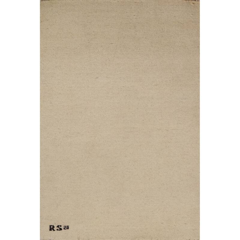 Modern Gabbeh Oriental Foyer Rug Handmade Accent Wool Carpet - 2'9"x 3'11"