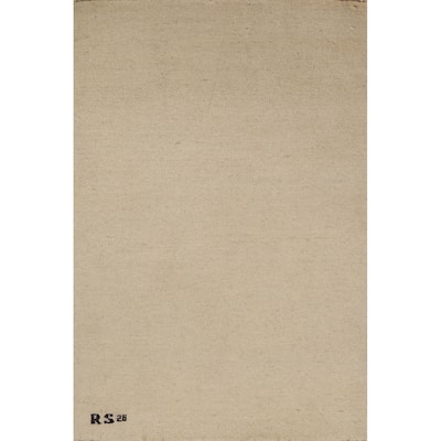 Modern Gabbeh Oriental Foyer Rug Handmade Accent Wool Carpet - 2'9"x 3'11"