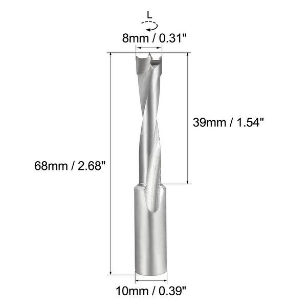Brad Point Drill Bits for Wood 8mm x 68mm Right Turning Carbide ...