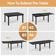 preview thumbnail 5 of 23, 7/11PC Outdoor Aluminum Expandable Patio Dining Sets Extension Table with Rattan Chair