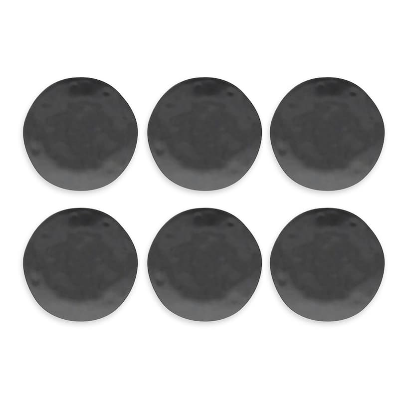 Abode Homewares Planta Dinner Plate - Matte Black - 10.5" - Set of 6 - 6 Piece