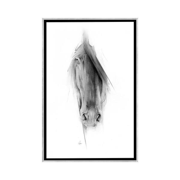 slide 2 of 15, iCanvas "Horse 2023" by Alexis Marcou Framed Silver - 40x26