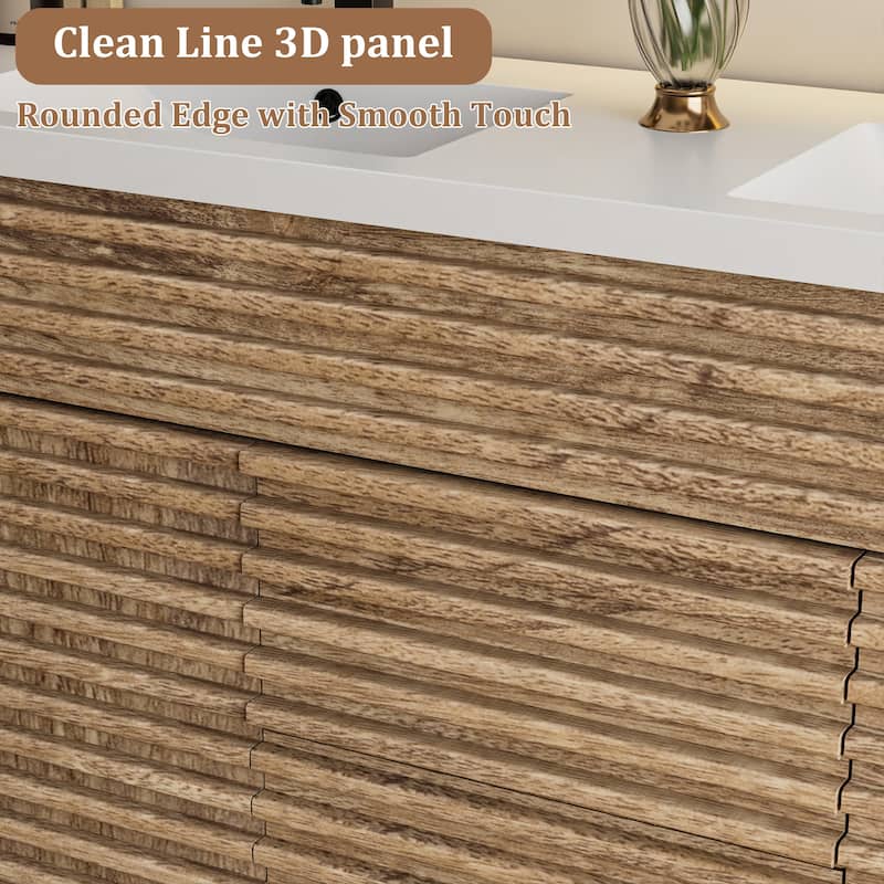 Bathroom Vanity Set W/Drop in Sink Faucet Cabinet Combo