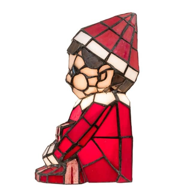Meyda Tiffany 200341 Elf 10" Tall Red Novelty Specialty Lamp