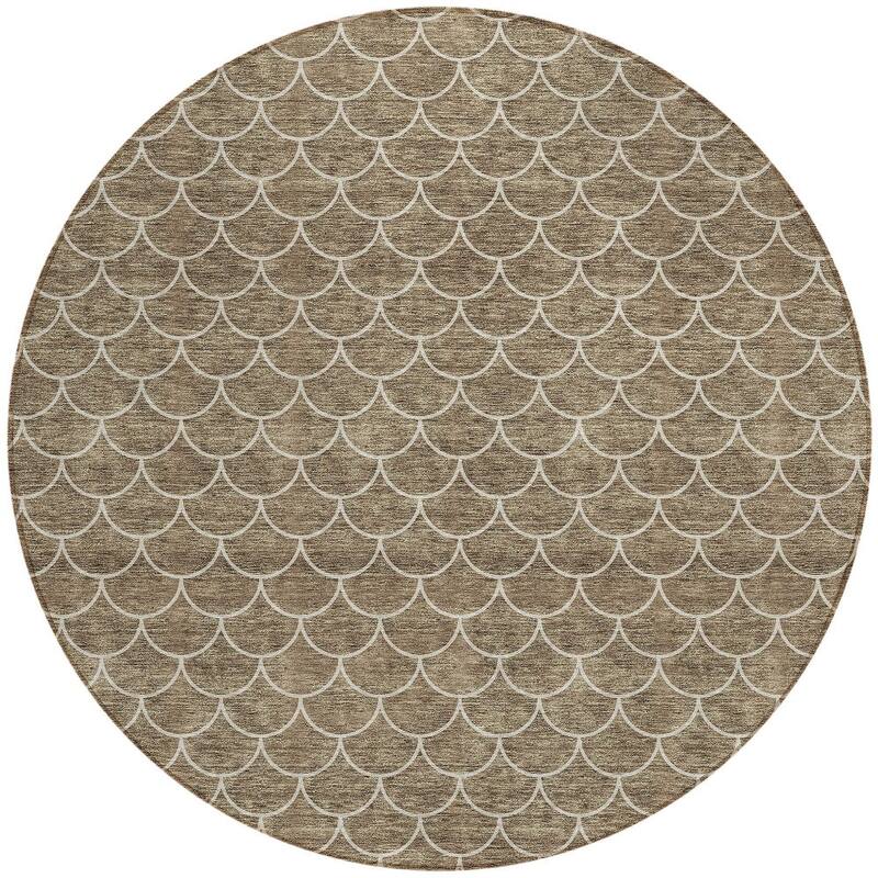 HomeRoots Geometric Transitional Rectangle Outdoor Rug