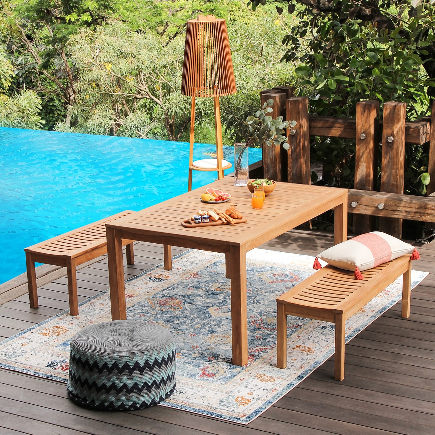 Cambridge Casual Sherwood Teak Outdoor Bench