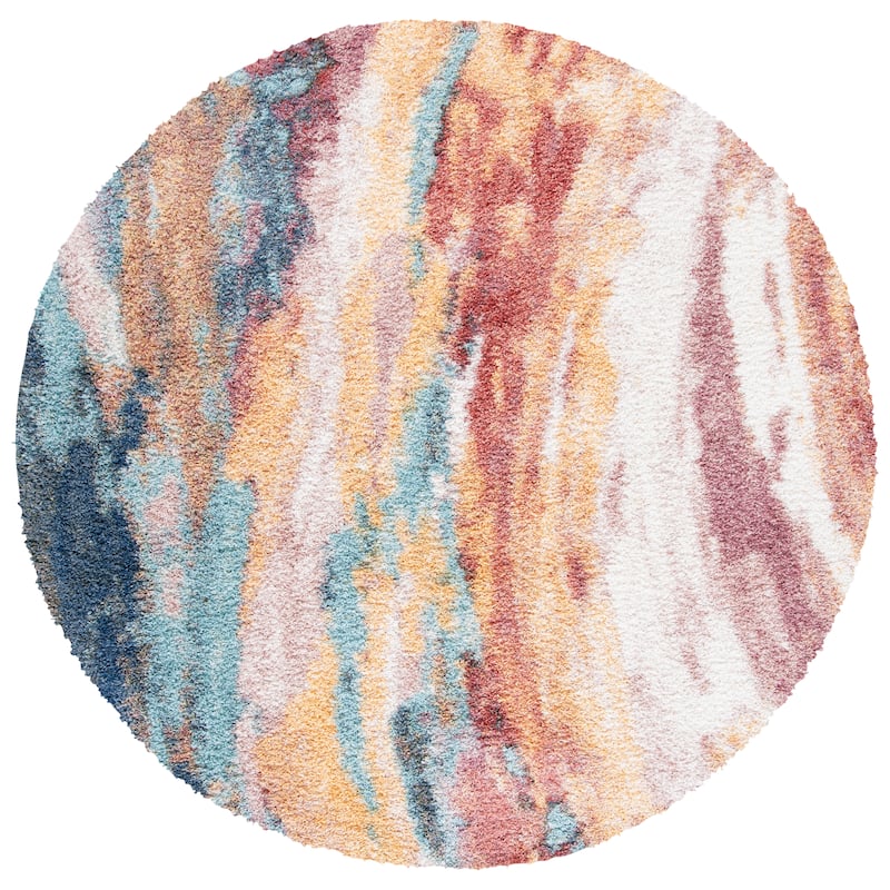 SAFAVIEH Calista Shag Bombonica Abstract 1-inch Thick Rug