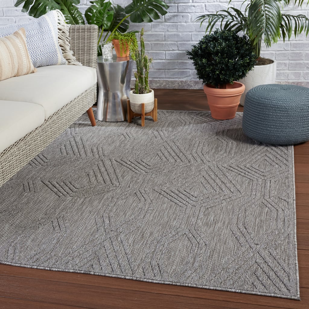 Nikki Chu Adana Indoor/ Outdoor Trellis Area Rug