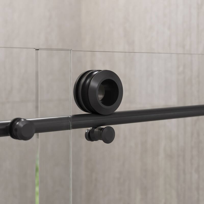 Seawin Hugo 56 - 60 x 78 inches Frameless Sliding Shower Door 3/8 in. (10 mm) Clear Tempered Glass with NanoShield Coating