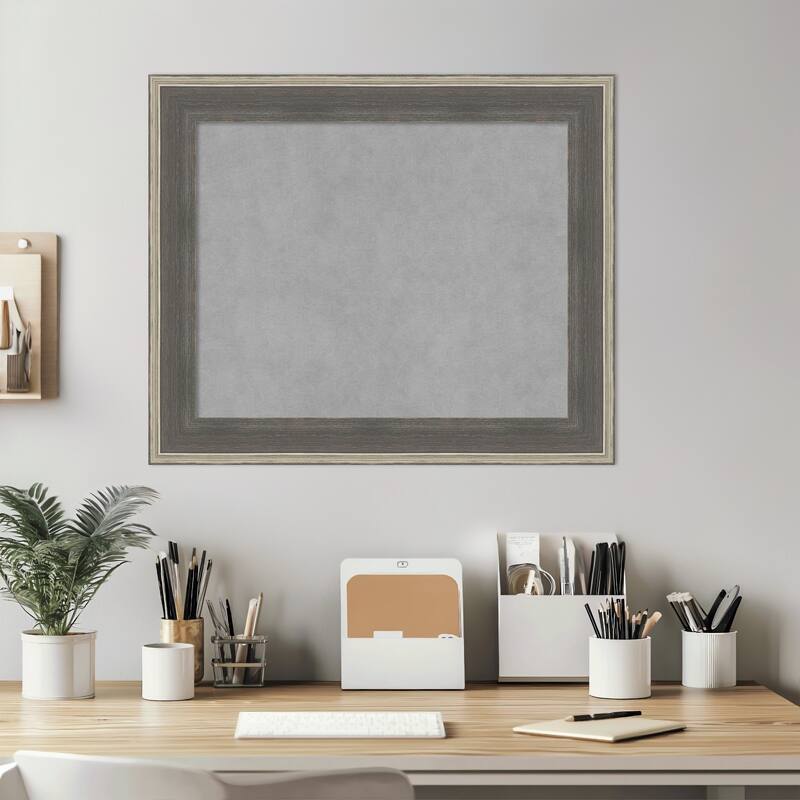 Amanti Art Cottage Grey Silver Framed