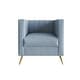 preview thumbnail 16 of 57, Clayfell Weiss Velvet Square Arm Chair/ Loveseat/ Sofa