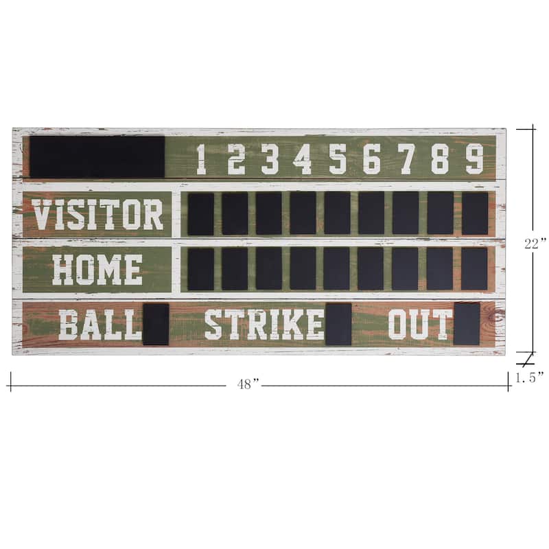 StyleCraft Wooden Scoreboard Wall Décor