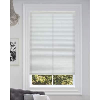 BlindsAvenue Cordless Light Filtering Cellular Honeycomb Shade, 9/16" Single Cell, White