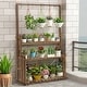 preview thumbnail 1 of 5, Heavy Duty Hanging Plant Stand Shelving Unit Flower Pot Rack