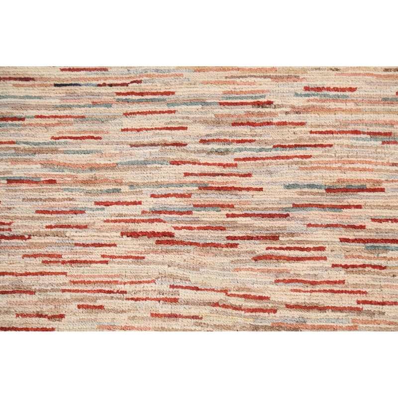 Contemporary Wool Gabbeh Kashkoli Oriental Area Rug Handmade Carpet - 2'9" x 4'0"