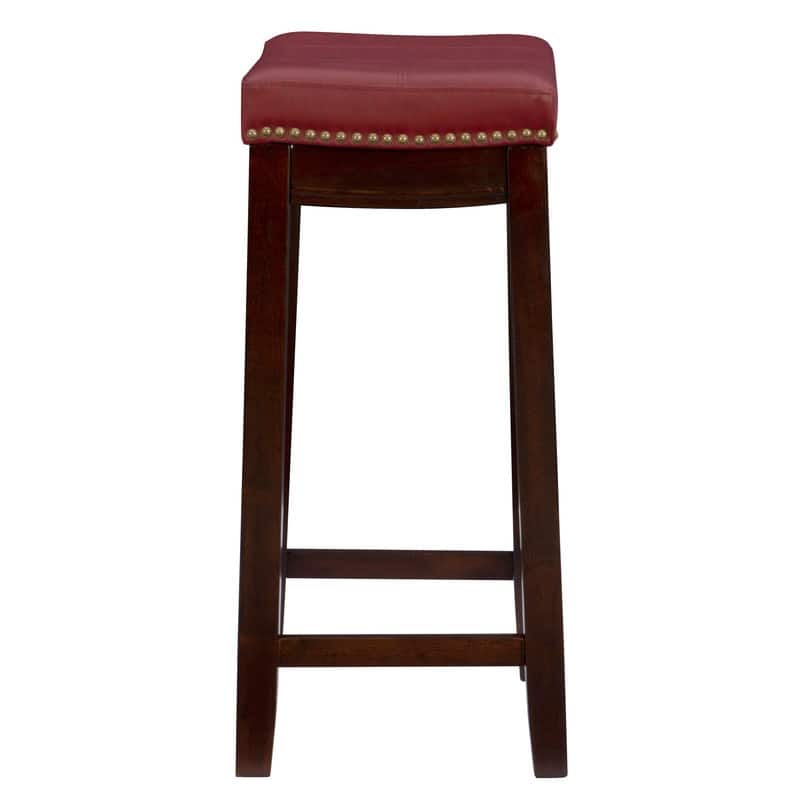 Linon Willamette Backless Faux Leather Counter Stool