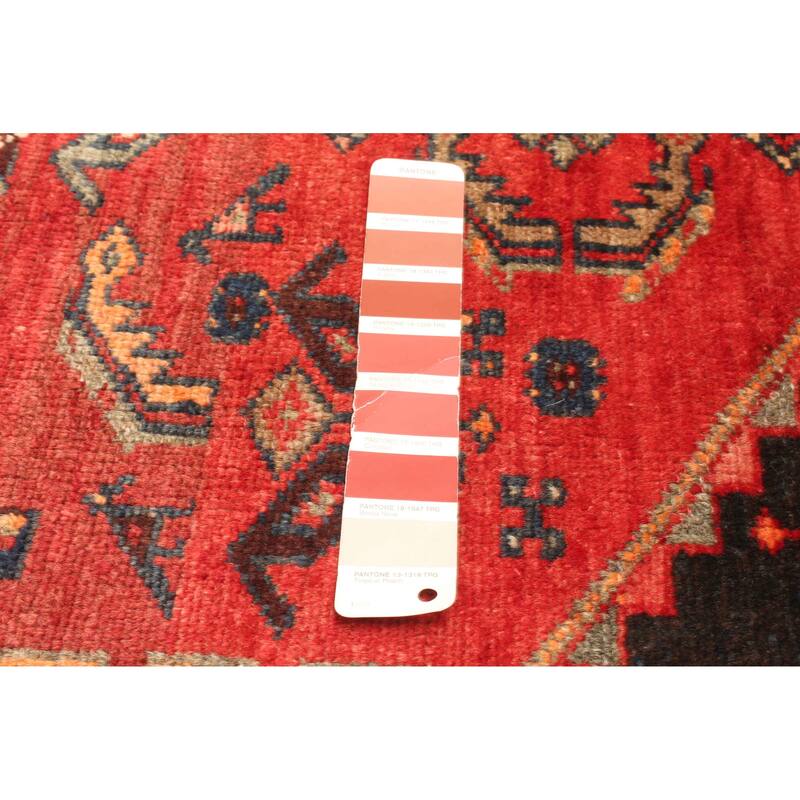 ECARPETGALLERY Hand-knotted Anatolian Vintage Red Wool Rug - 3'8 x 6'9