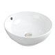 preview thumbnail 2 of 4, Karran Valera 17" Vitreous China Vessel Bathroom Sink in White with Overflow Drain