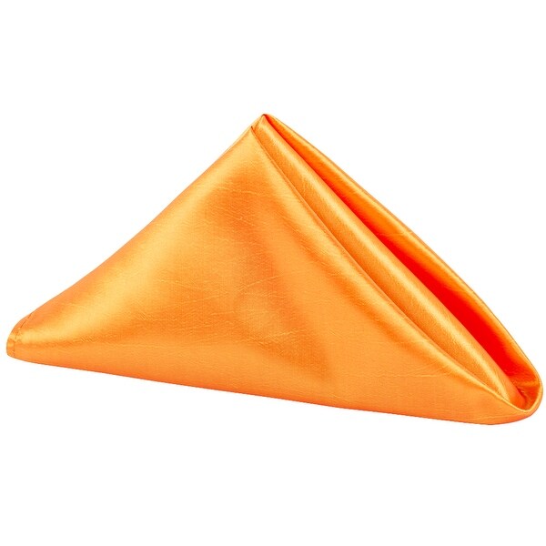 50 Pieces, Taffeta Napkin Approx. 20"x20" square Edge: Overlock serge - Orange