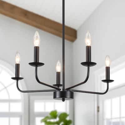 5-Light 24.04 in. Classic Chandelier for Kitchen Living Room