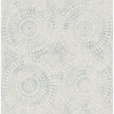 Seabrook Designs Glisten Circles Faux Unpasted Wallpaper