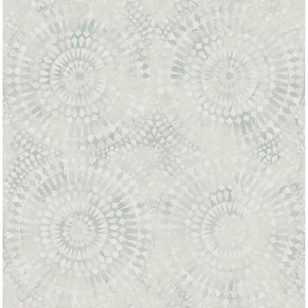 Seabrook Designs Glisten Circles Faux Unpasted Wallpaper