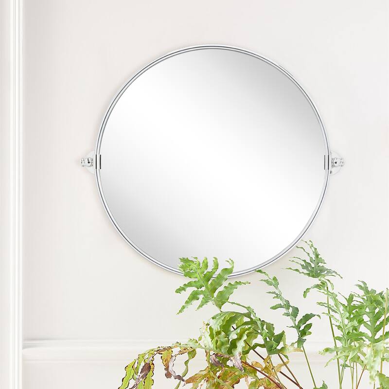 TEHOME Adlina Round Metal Wall Mirror - 24'' x 24''
