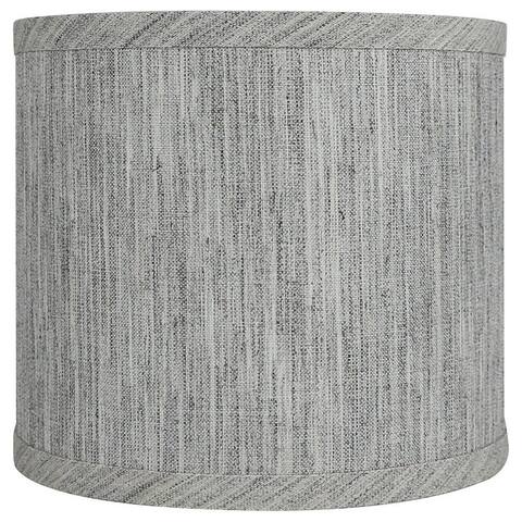 Classic Drum Smooth Linen Lamp Shade, 8" to 16" Bottom Size