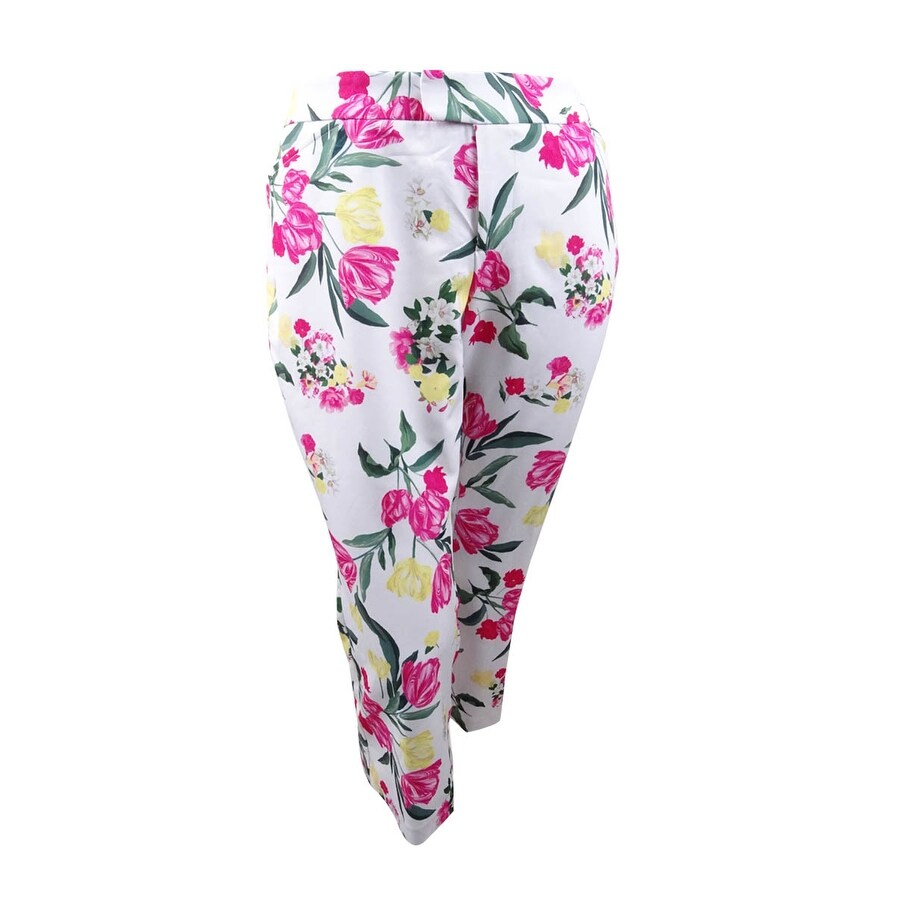 printed cropped pants