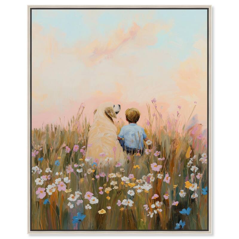 Sunset Companions Canvas by Art Remedy - Silver - 36" x 45"