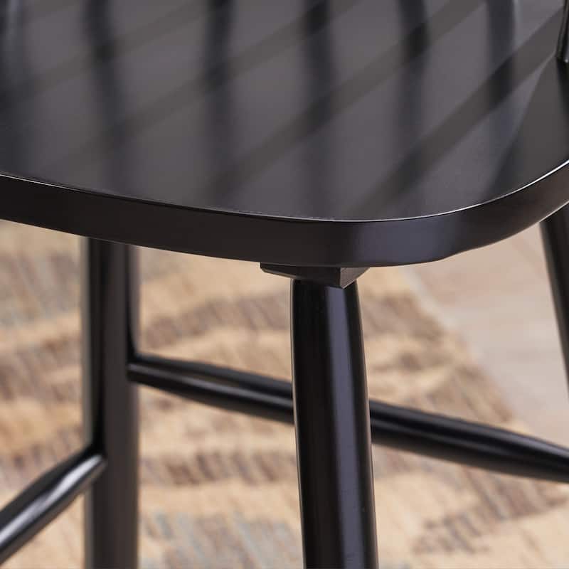 Tilbury Traditional Rubberwood Spindle Bar Stools (Set of 2) by Christopher Knight Home