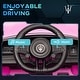 preview thumbnail 7 of 16, Qaba 12V Kids Electric Car, Maserati Gran Turismo Licensed Ride on Car for Kids with Remote Control, Black