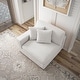 preview thumbnail 3 of 190, Modern Modular Sectional Sofa Corduroy Chaise Lounges Left Facing - Beige Armchair
