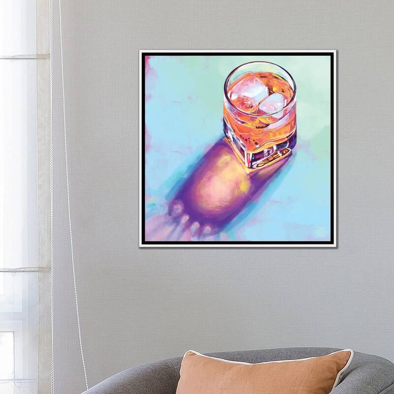iCanvas "Happy Hour" by Very Berry Framed