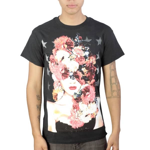 Shop Tony Hawk Flowered Woman Men S Black T Shirt Free Shipping