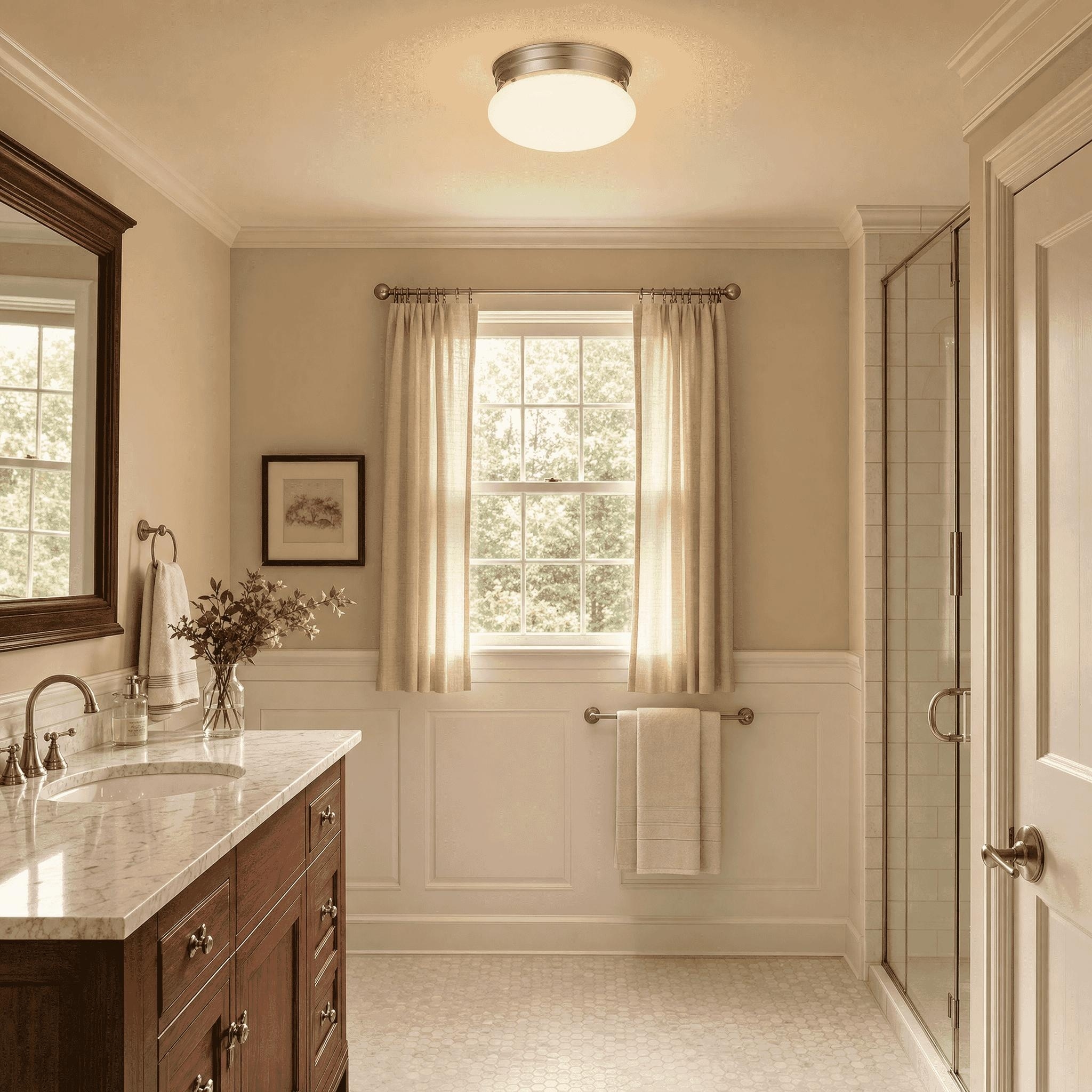 Savoy House 2-Light Ceiling Light in Satin Nickel