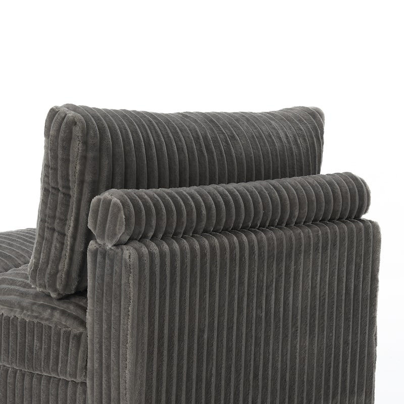 Cotton Flannel corner Sofa Armless Modular Sectional Sofa Seamless Combination