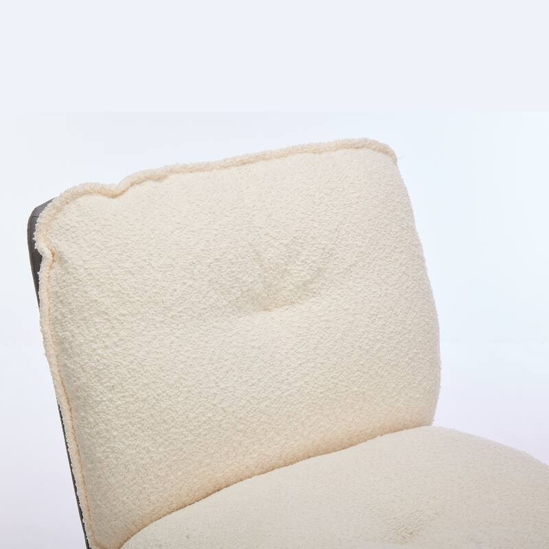 Oversize Seat Cirss Cross Chair with Wheels, Elegant Design Computer Chair, Adjustable Height 360° Rolling Swivel Chair