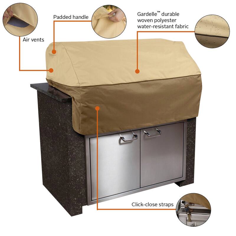Classic Accessories Veranda Water-Resistant 45 Inch Island BBQ Grill Top Cover