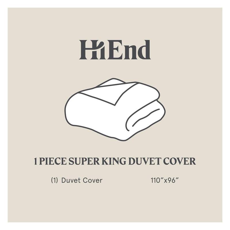 HiEnd Accents Fairfield Velvet Sand Duvet Cover, 1PC