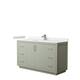 Option Light Green, Nickel Trim,White Cultured Marble Top