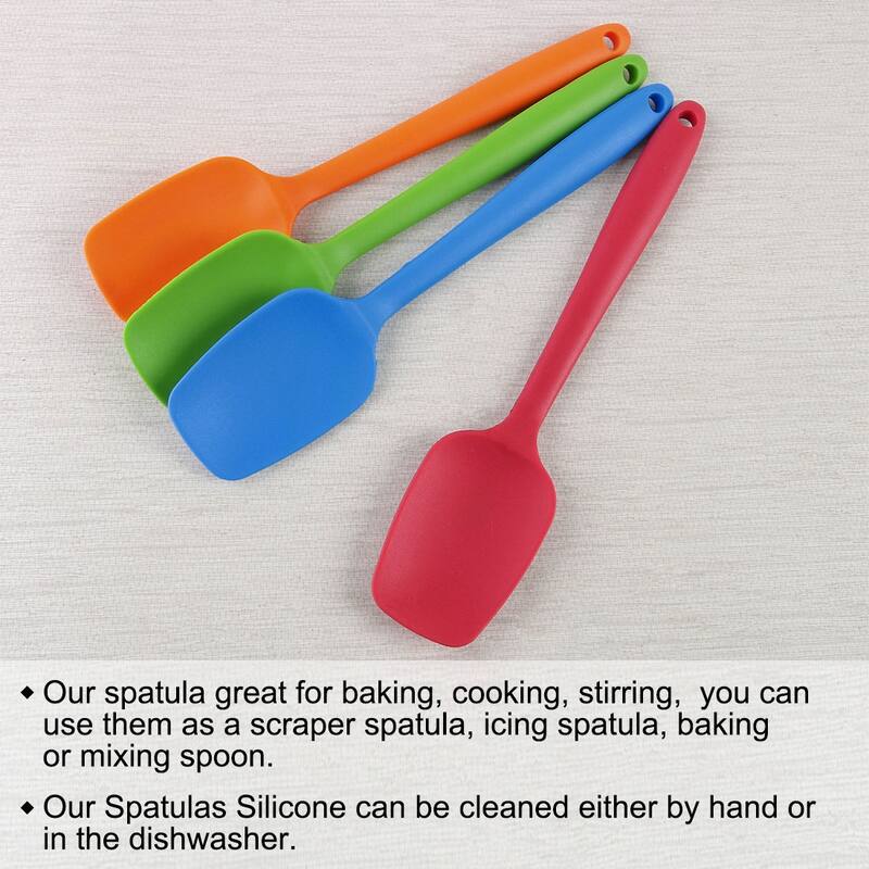 Silicone Spatula Heat Resistant Turner Non Stick Spatula - 27.5 x 6cm/10.8" x 2.4"(L*W)