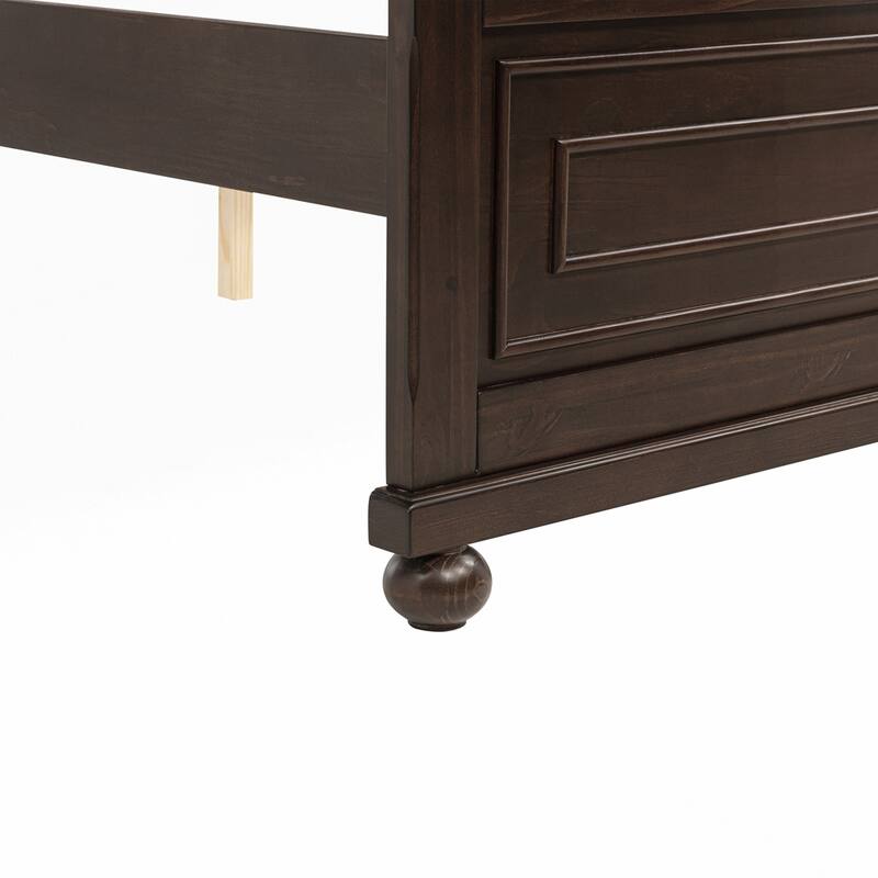 Pinewood Bed with Strengthened Bed Frame