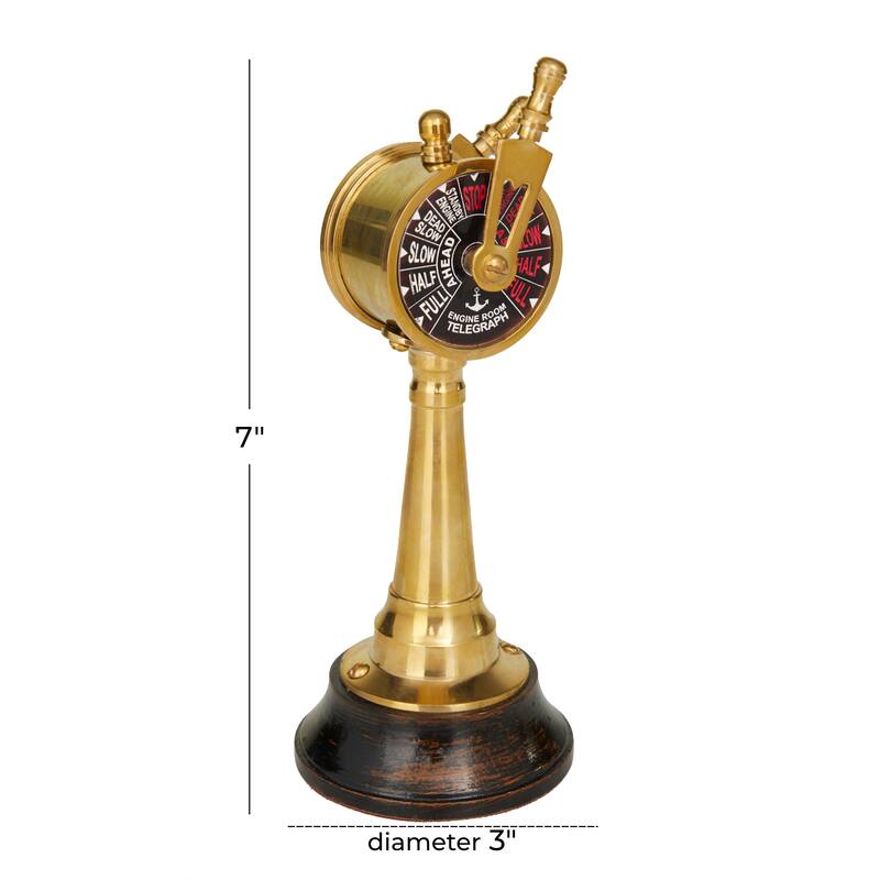 Classic Metallic Ship Telegraph - Gold or Silver