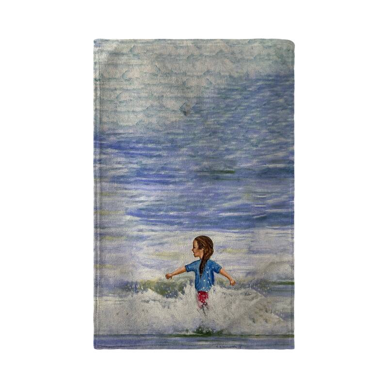 Girl in Surf Kitchen Towel - 16x25