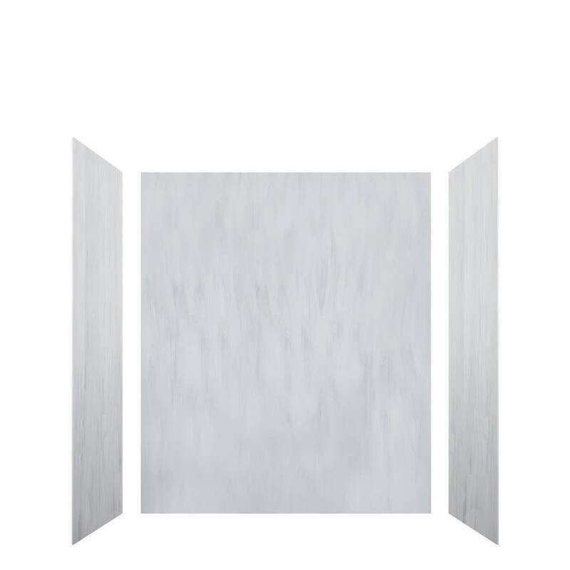 Transolid LWK603672 Lusso 72" H x 60" W x 36" D Three Wall Alcove