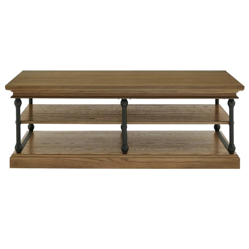 Barnstone Cornice Rectangle Storage Shelf Coffee Table by iNSPIRE Q Artisan