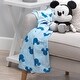 preview thumbnail 5 of 4, Lambs & Ivy Disney Baby Forever Mickey Mouse Blue Soft Fleece Baby Blanket