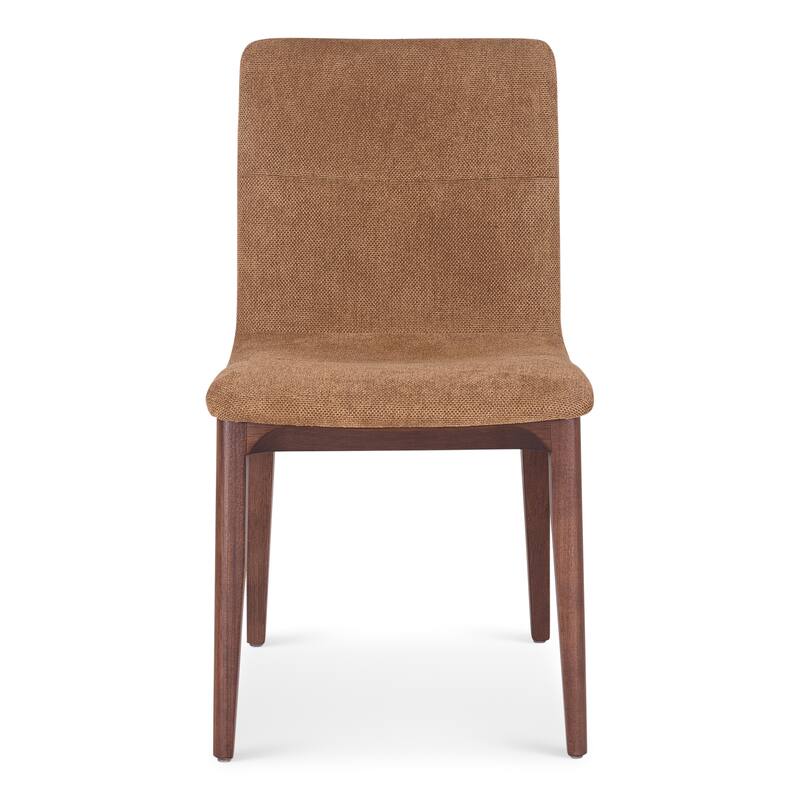 Modern Brazilian - Godan Side Chair - Jackpot Terracotta, Nogal