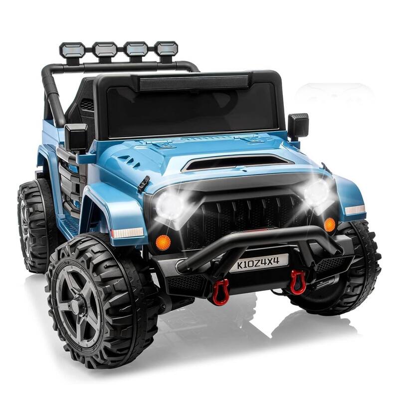 24V 2 Seater Electric Ride on Toys Truck for Kids Best Gift - Blue